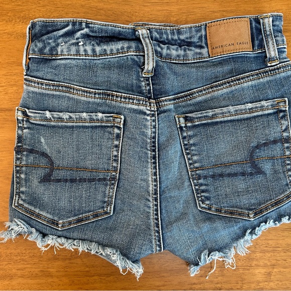 American Eagle “Next Level Stretch” Distressed Jean Shorts - Picture 2 of 3